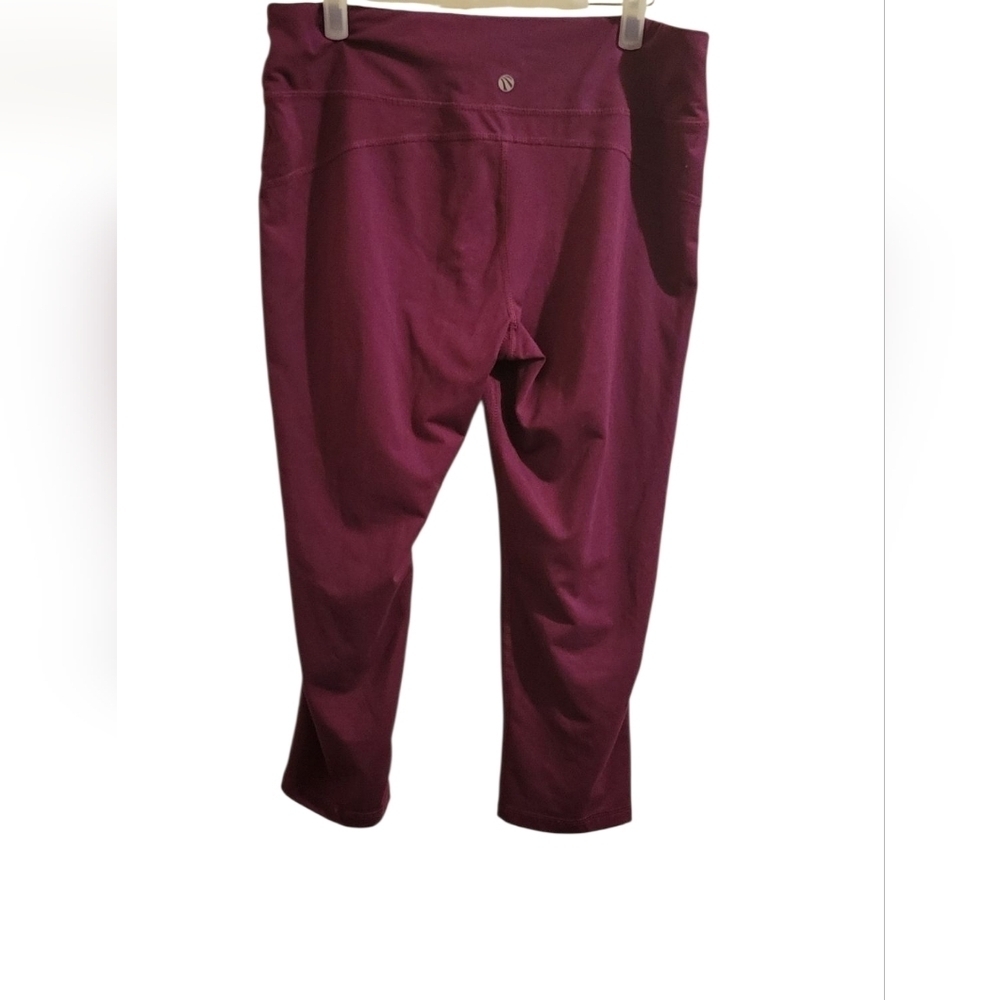 Women's Burgundy Pants - Picture 2 of 4